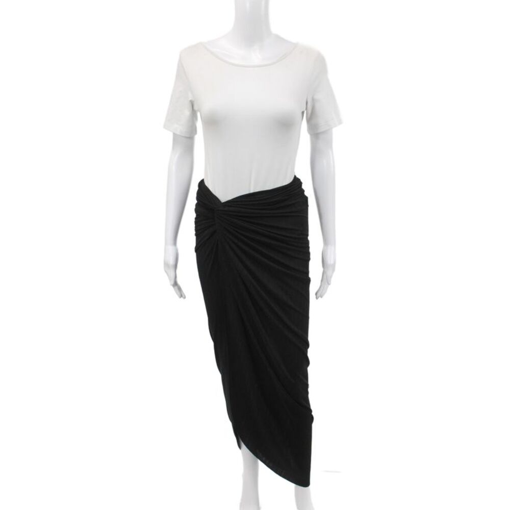 BAOBAB Womens Maxi Skirt Black Polyester Pull On Beach Size S